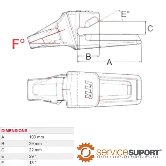 ADAPTOR 833-V18 UTILAJE KUBOTA 1 ADAPTOR 833-V18 UTILAJE KUBOTA (DSN)