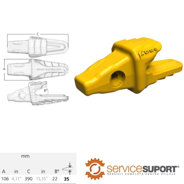 ADAPTOR FC2-350 UTILAJE CATERPILLAR 1 ADAPTOR FC2-350 UTILAJE CATERPILLAR (DSN)