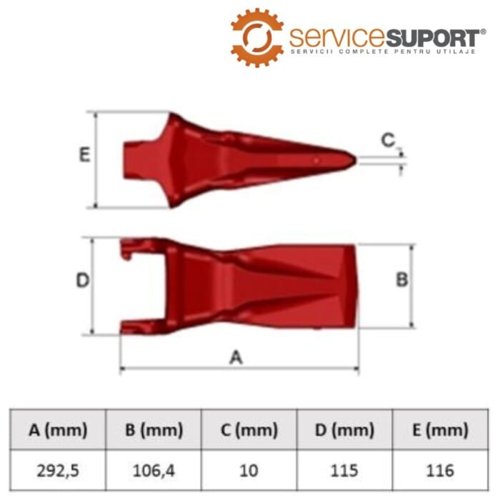 DINTE DE CUPĂ MG30U UNIVERSAL 1 DINTE DE CUPĂ MG30U UNIVERSAL (DSN)