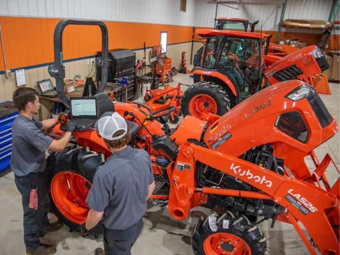 Utilajele de construcții Kubota - mentenanta