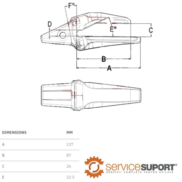 ADAPTOR 1957224 CATERPILLAR 305E2-CR 1 ADAPTOR 1957224 CATERPILLAR 305E2-CR