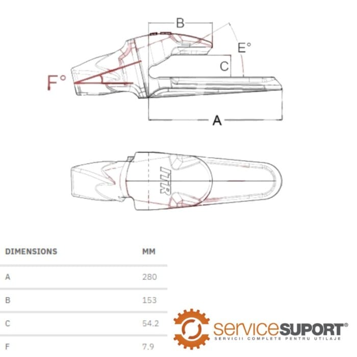 ADAPTOR 5856-V43 EXCAVATOR 1 ADAPTOR 5856-V43 EXCAVATOR