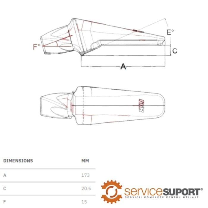 ADAPTOR 8802-V19 ÎNCĂRCĂTOR FRONTAL 1 ADAPTOR 8802-V19 ÎNCĂRCĂTOR FRONTAL