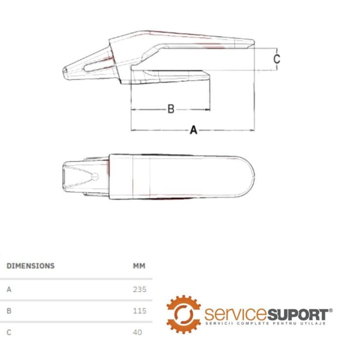 ADAPTOR 153X310 MINIEXCAVATOR 1 ADAPTOR 153X310 MINIEXCAVATOR