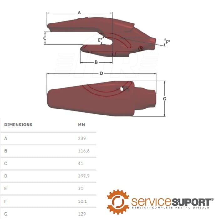 ADAPTOR DINTE 1MG40WC MTG 1 ADAPTOR DINTE 1MG40WC MTG