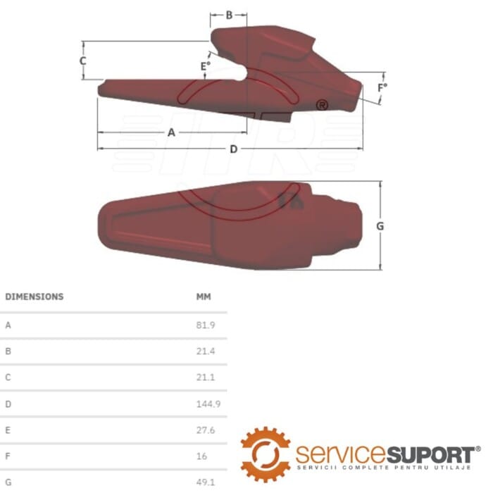 ADAPTOR DINTE 1MG5UC MTG 1 ADAPTOR DINTE 1MG5UC MTG